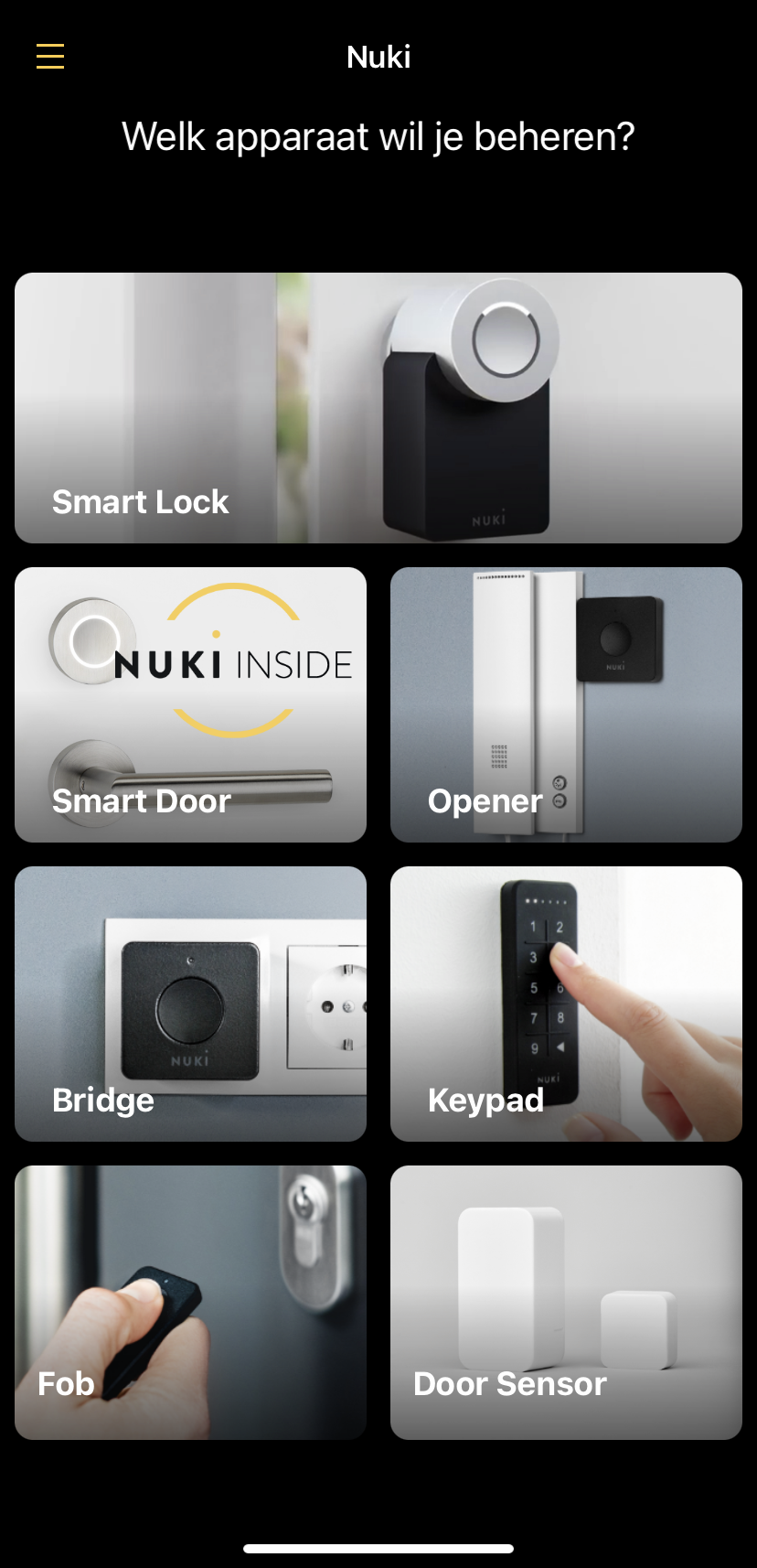 Nuki smart lock app